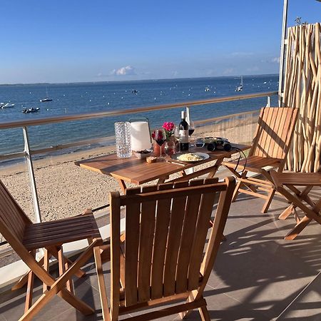 Premiere Ligne Acces Prive Et Direct A La Plage Vue Mer Arcachon Bagian luar foto