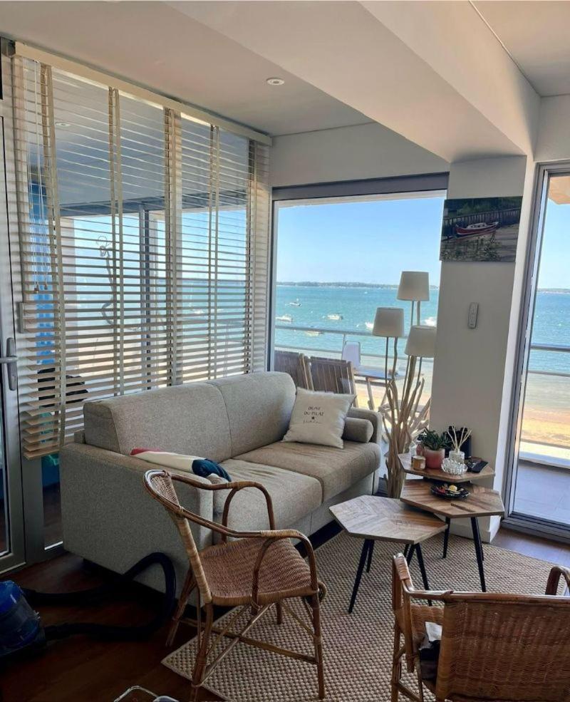 Premiere Ligne Acces Prive Et Direct A La Plage Vue Mer Arcachon Bagian luar foto