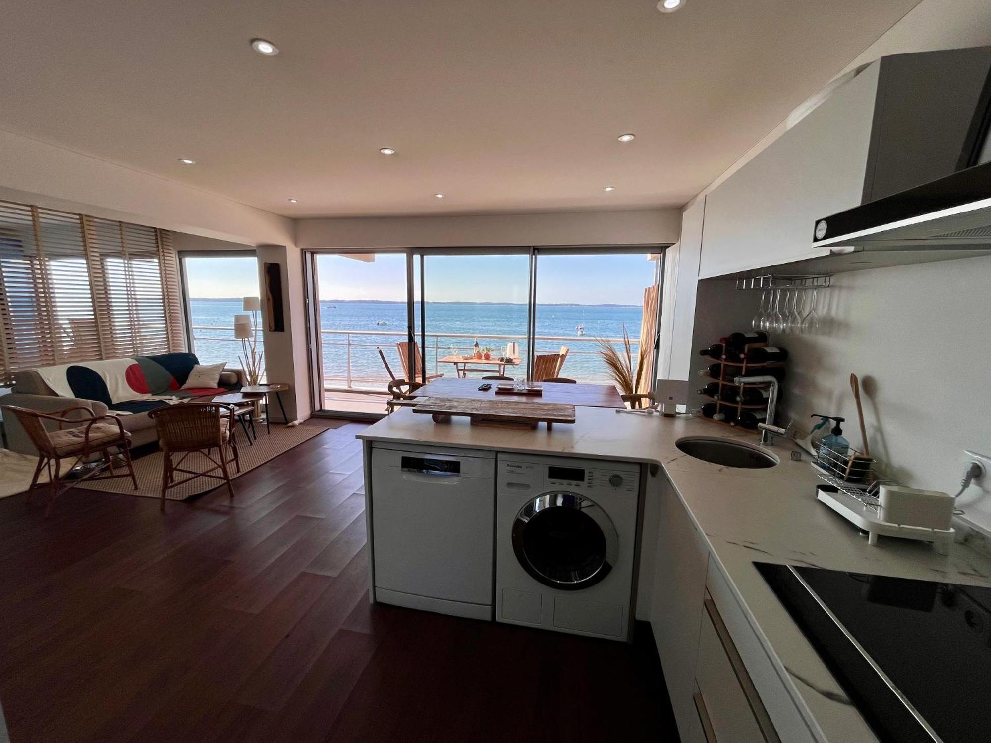 Premiere Ligne Acces Prive Et Direct A La Plage Vue Mer Arcachon Bagian luar foto